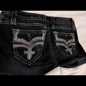 Rock revival Black Jean shorts size 26